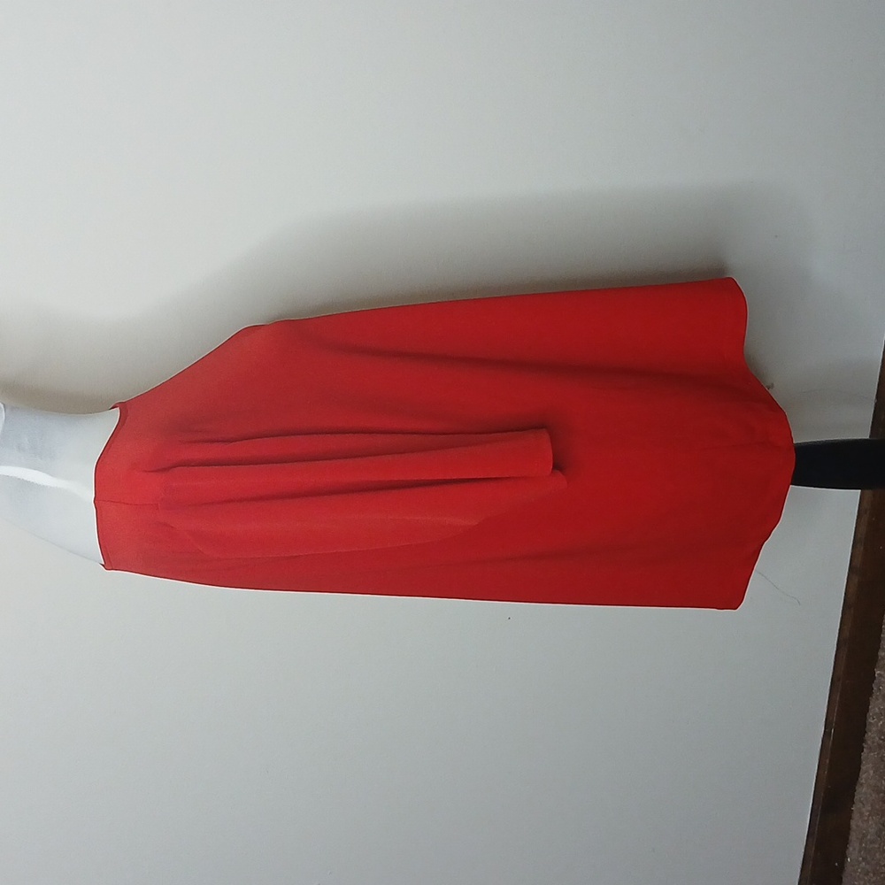 Susan Graver red quarter sleeve tee shirt size large - Picture 3 of 16